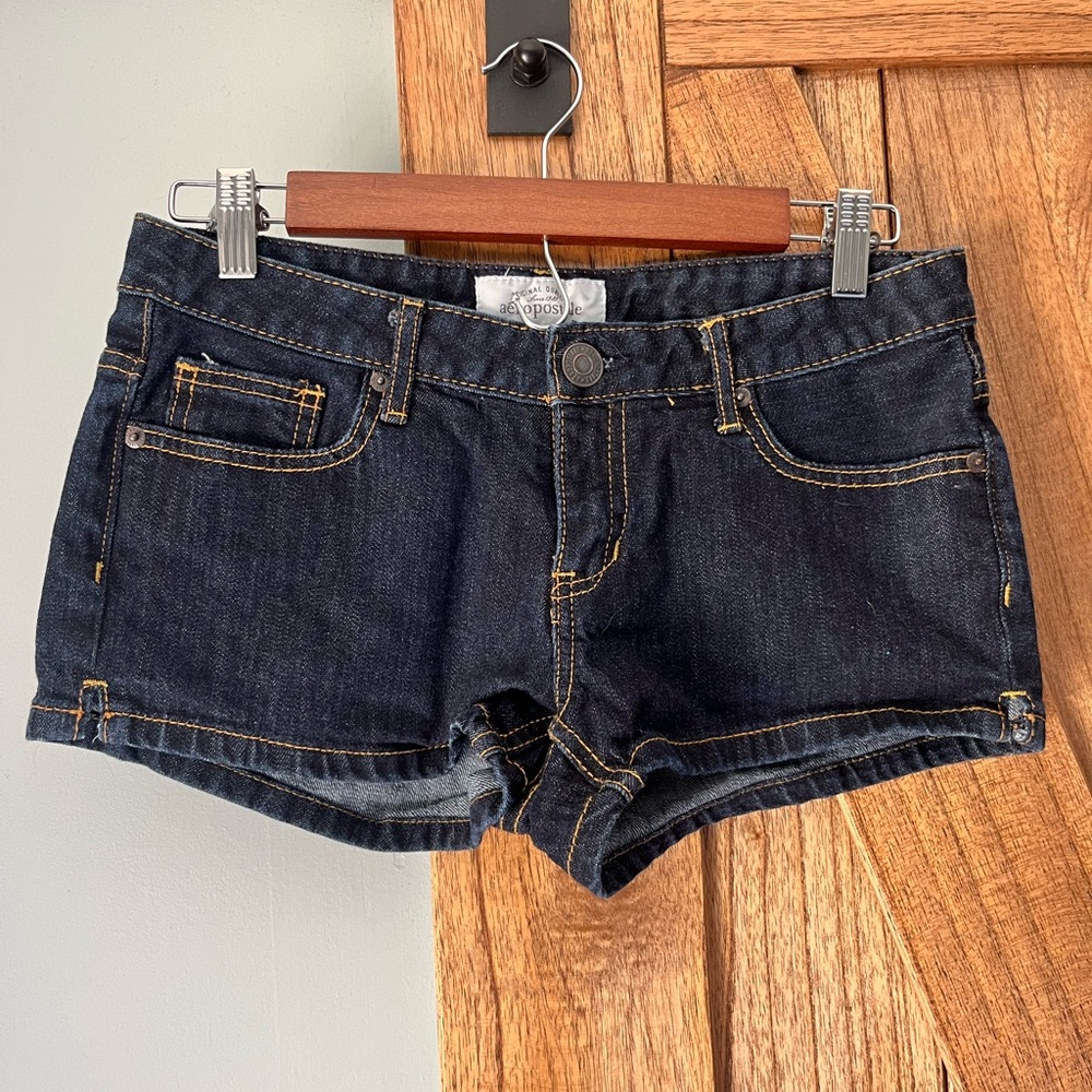 Aeropostale Blue Jean Shorts Classic Cut-Off Style